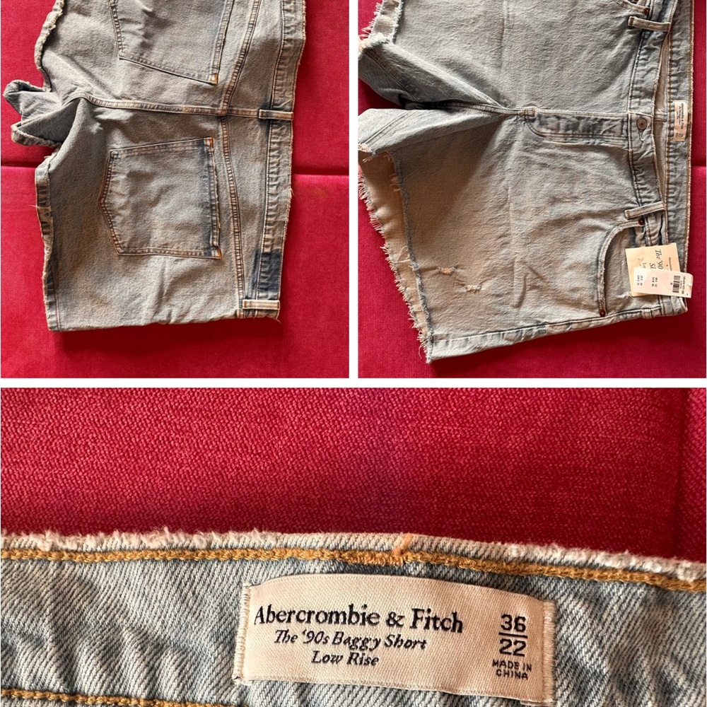 Abercrombie - The 90s Baggy Short - Light Blue